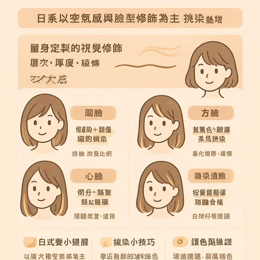 日式剪髮適合誰 - 挑染