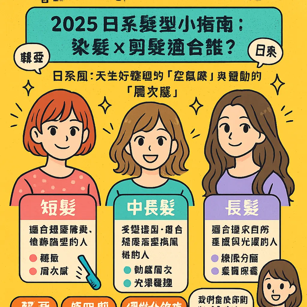 日式剪髮適合誰 - 染髮