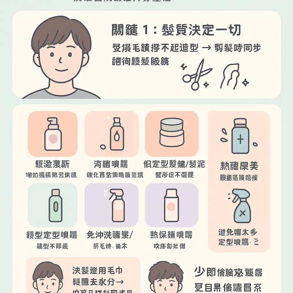男生日式剪髮推薦 - 造型產品