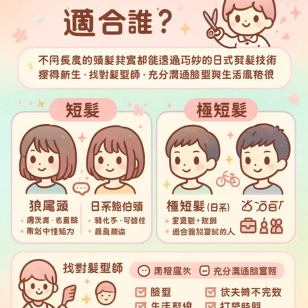 日式剪髮適合誰 - 電髮
