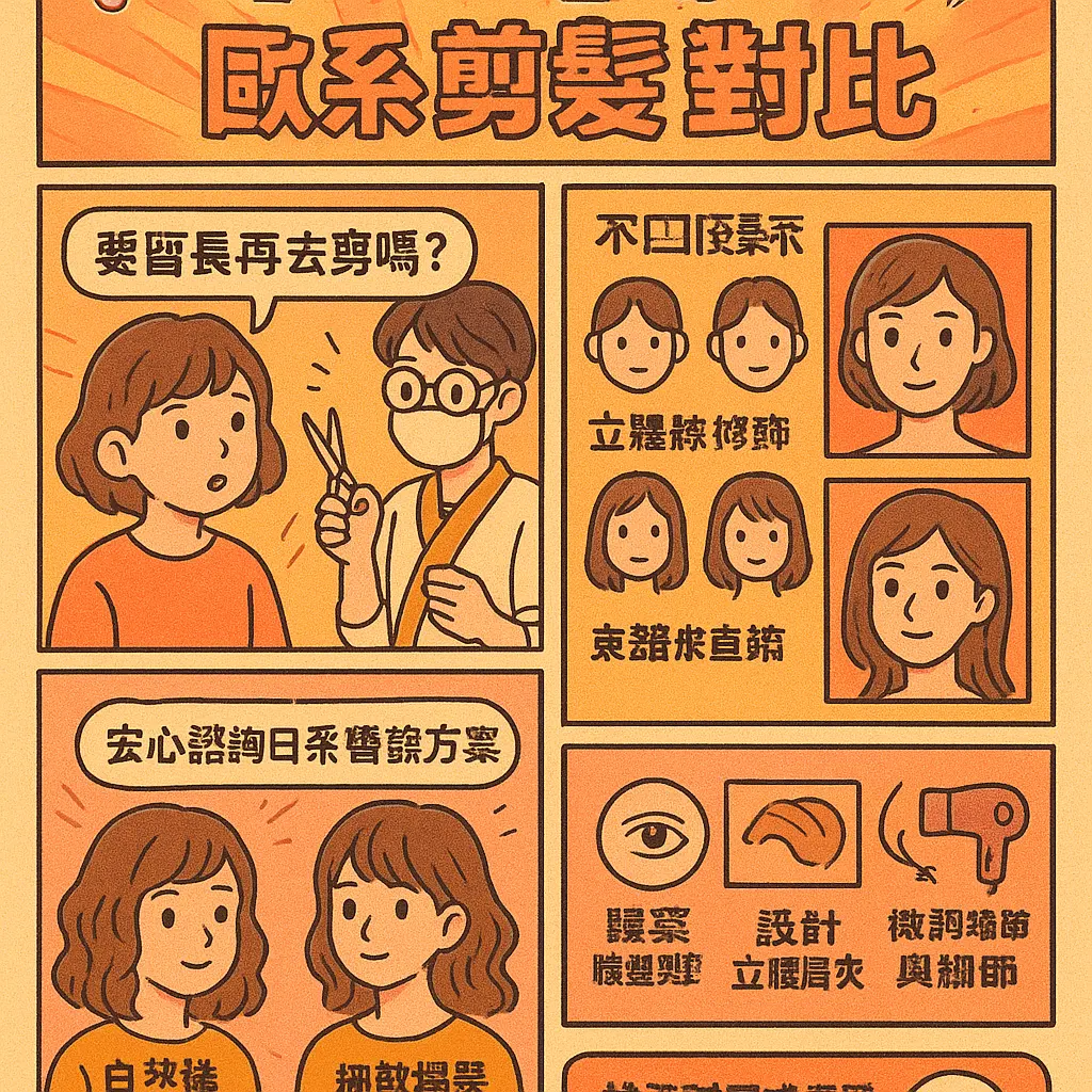 日式剪髮好處 - 歐系剪髮