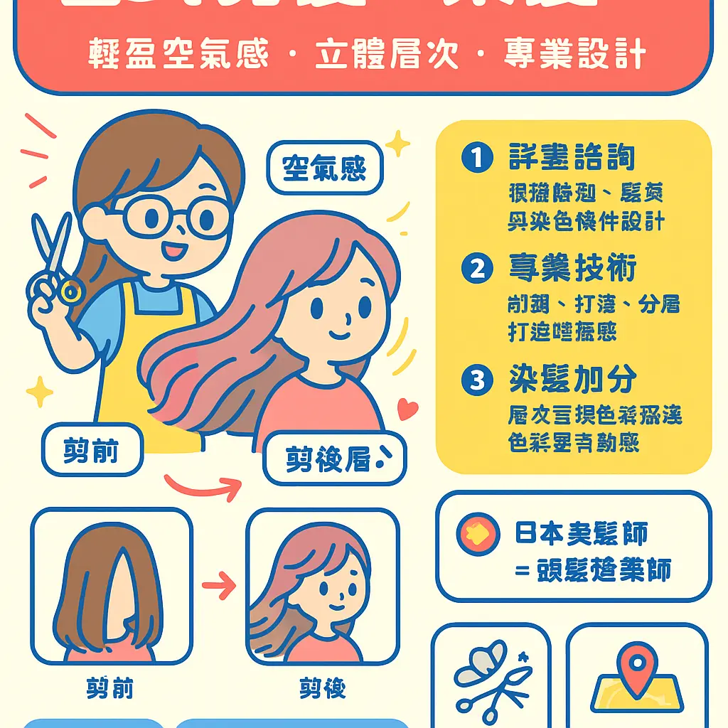 日式剪髮好處 - 染髮