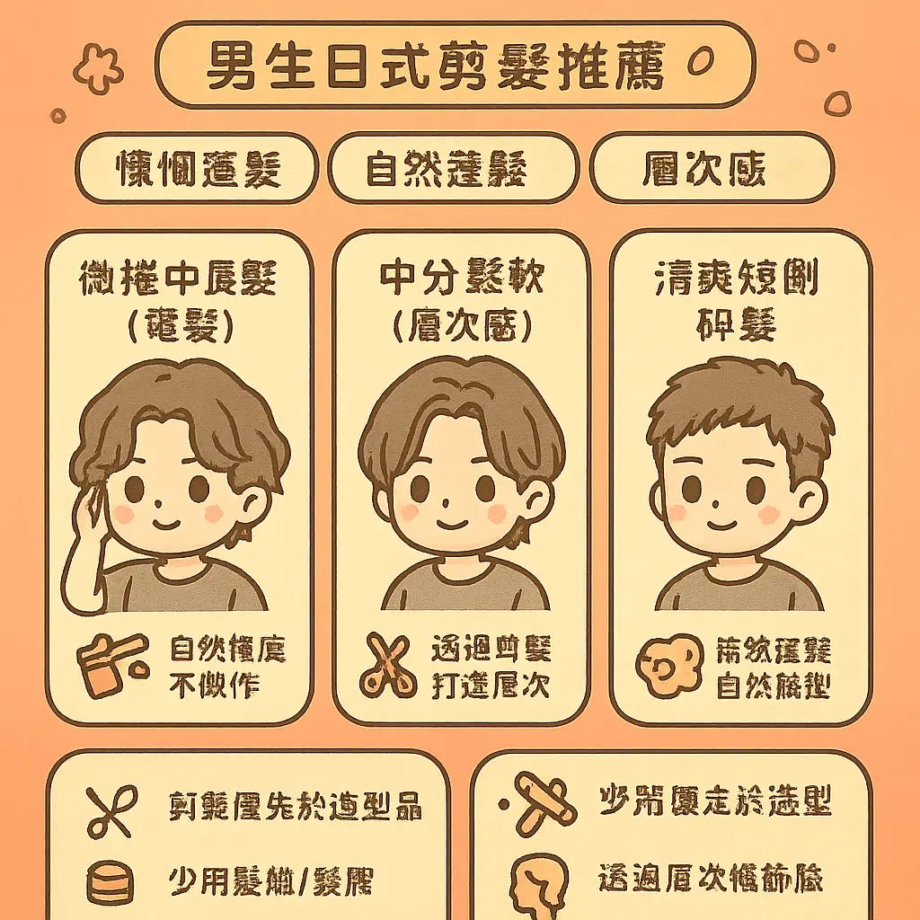 男生日式剪髮推薦 - 日系髮型