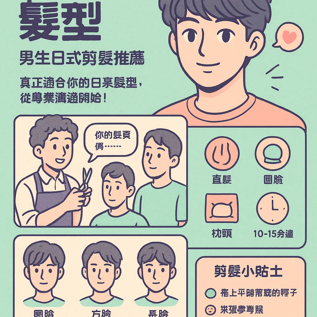 男生日式剪髮推薦 - 韓系男生髮型
