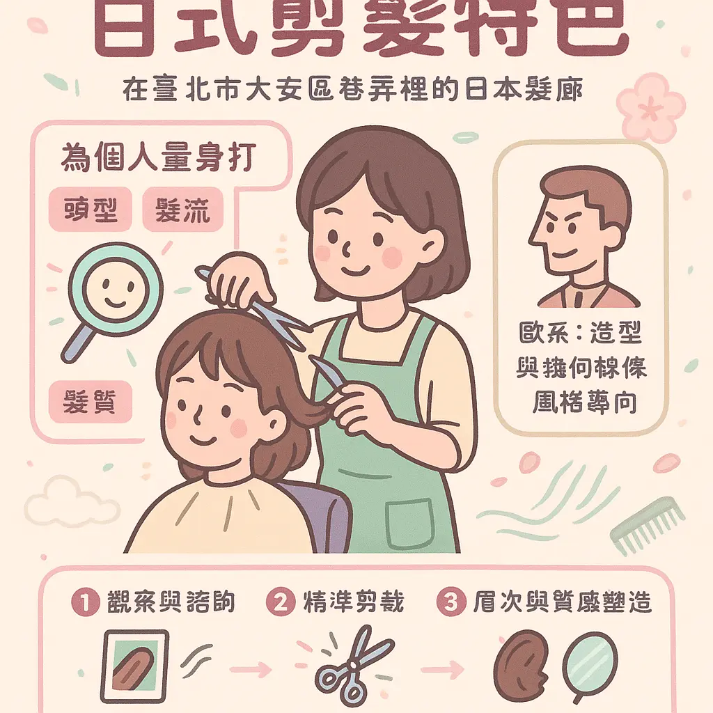 日式剪髮特色 - 髮廊