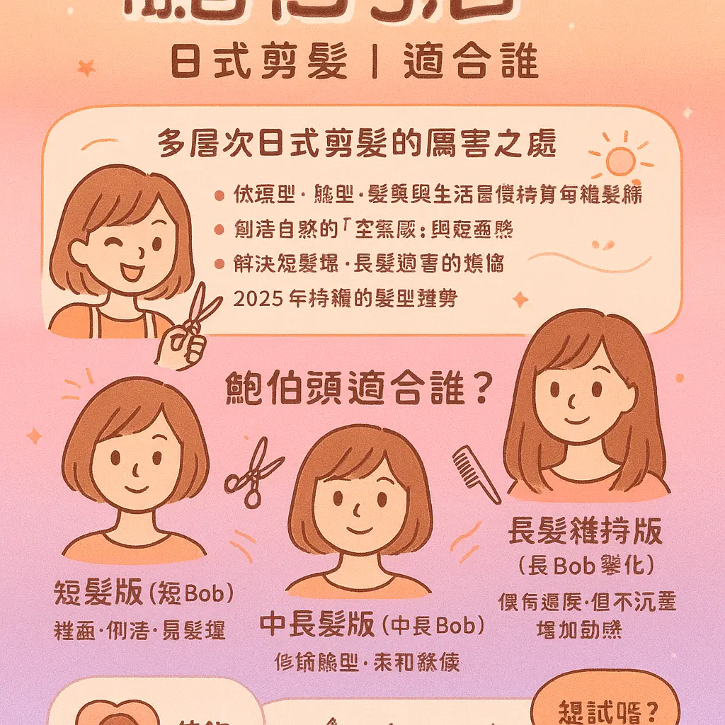 日式剪髮適合誰 - 鮑伯頭