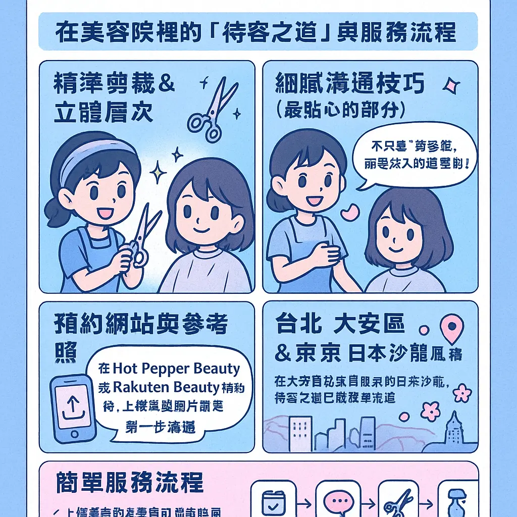 日式剪髮特色 - 美容院