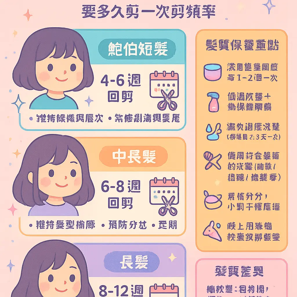 日式剪髮多久剪一次 - 髮質