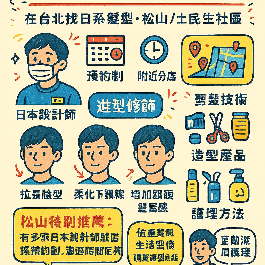 男生日式剪髮推薦 - 臉型修飾